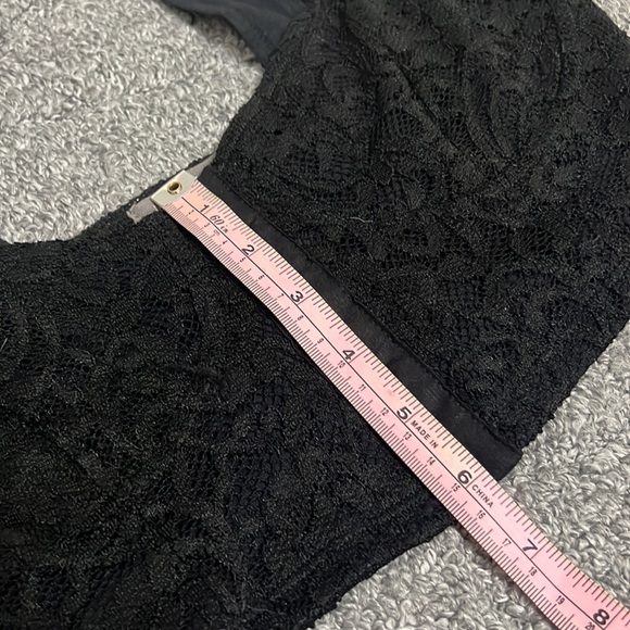 Urban Outfitters Black Lace Bustier Crop Top - Picture 5 of 7